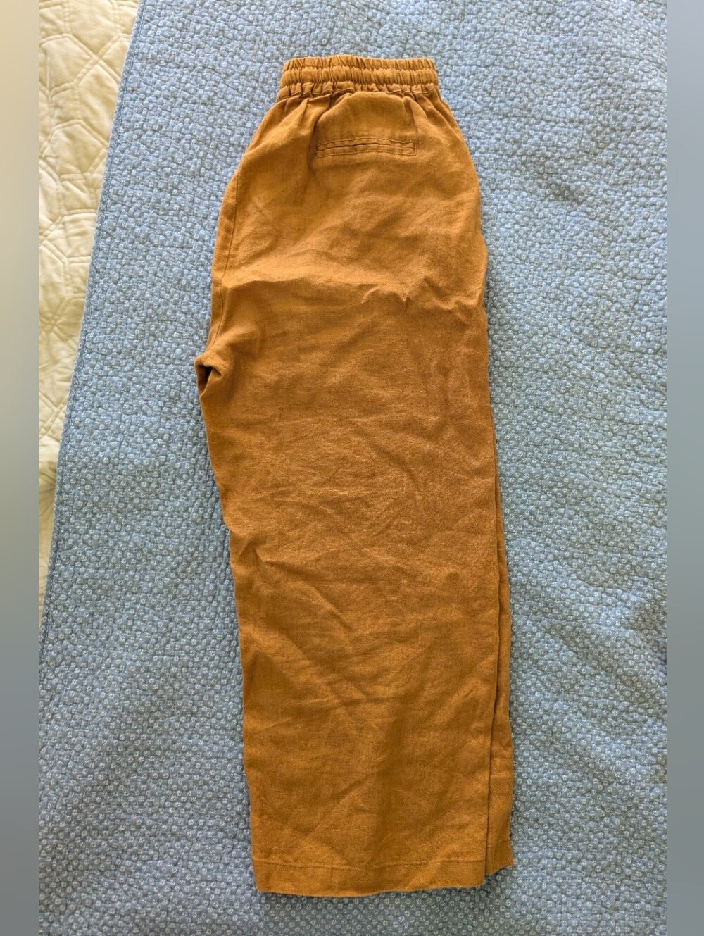 100% Linen Drawstring Pants - Picture 1 of 5